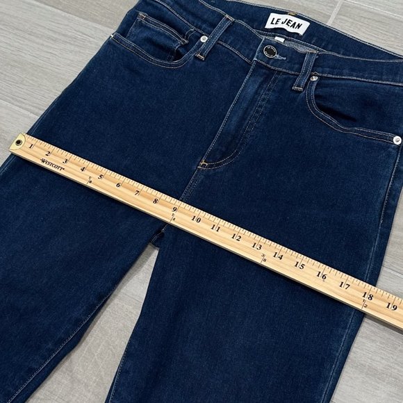 Revolve LE JEAN Vivie Slim Stovepipe Jeans in Frankie Wash Dark Denim Size 29 - Picture 12 of 15